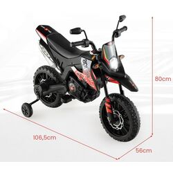 Motocicleta electrica Costway TQ10143DE-RE (Black/Red) Thumb