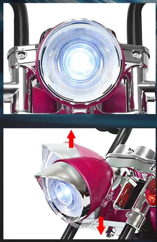 Motocicleta electrica Costway TY327686DE-MS (Red Pink)