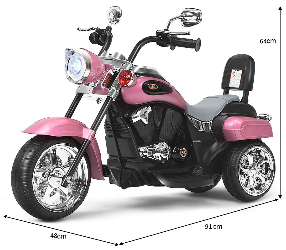 Motocicleta electrica Costway TY327686DE-PI (Pink)