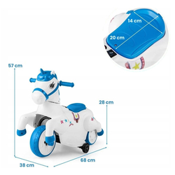 Motocicleta electrica Costway TQ10241DE-NY (White/Blue) Thumb