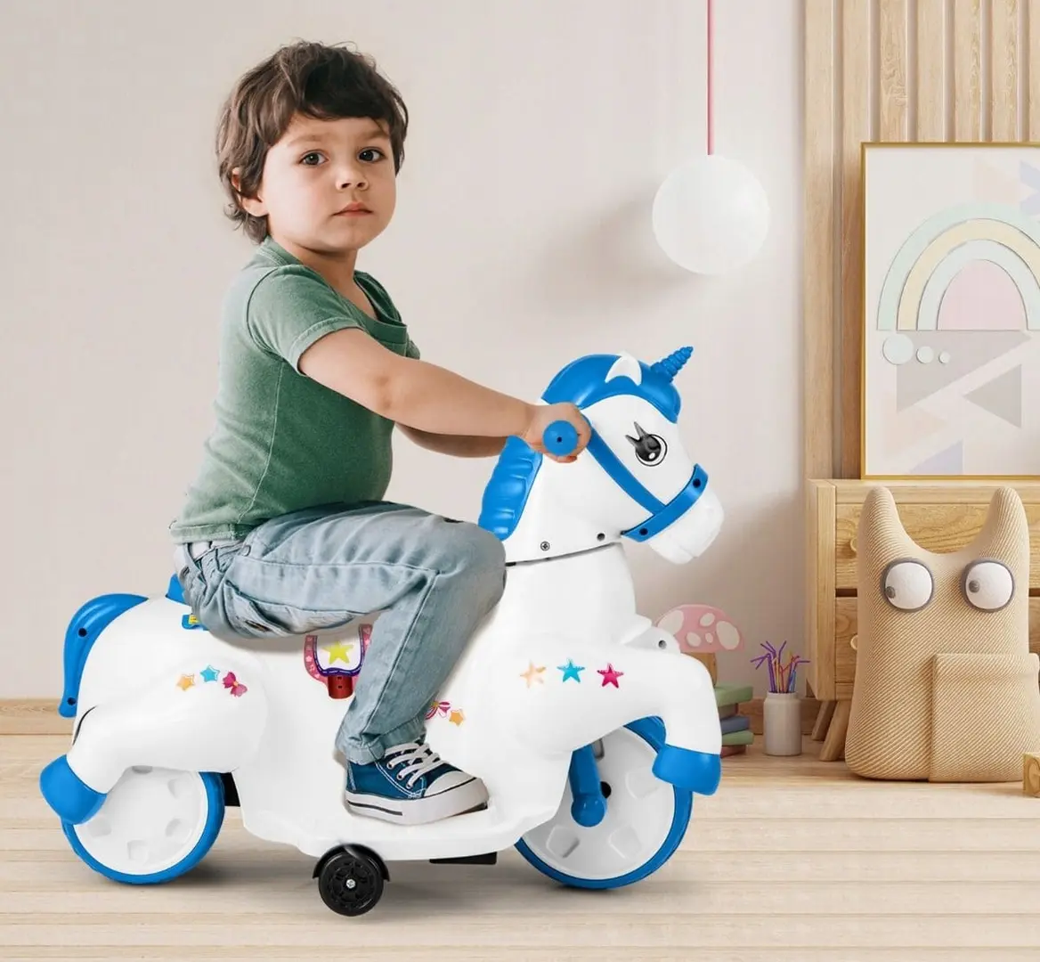 Motocicleta electrica Costway TQ10241DE-NY (White/Blue)