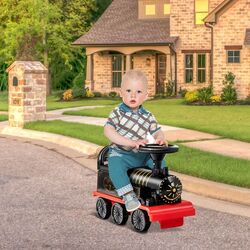 Tren electric cu șine Costway TQ10089DE-DK (Red/Black) Thumb