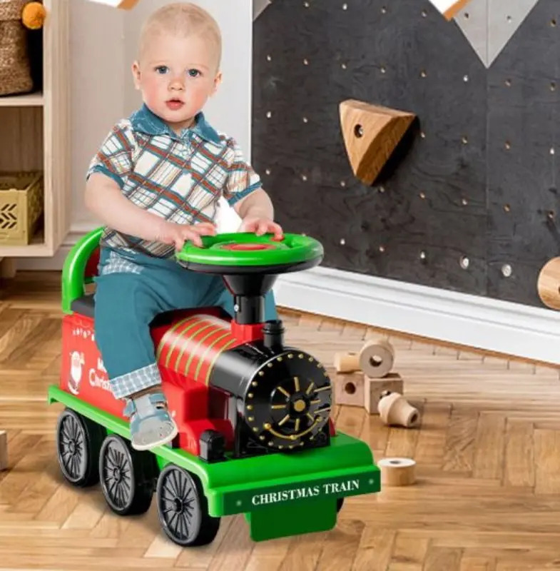 Электропоезд с рельсами Costway TQ10089DE-GN (Green/Red)