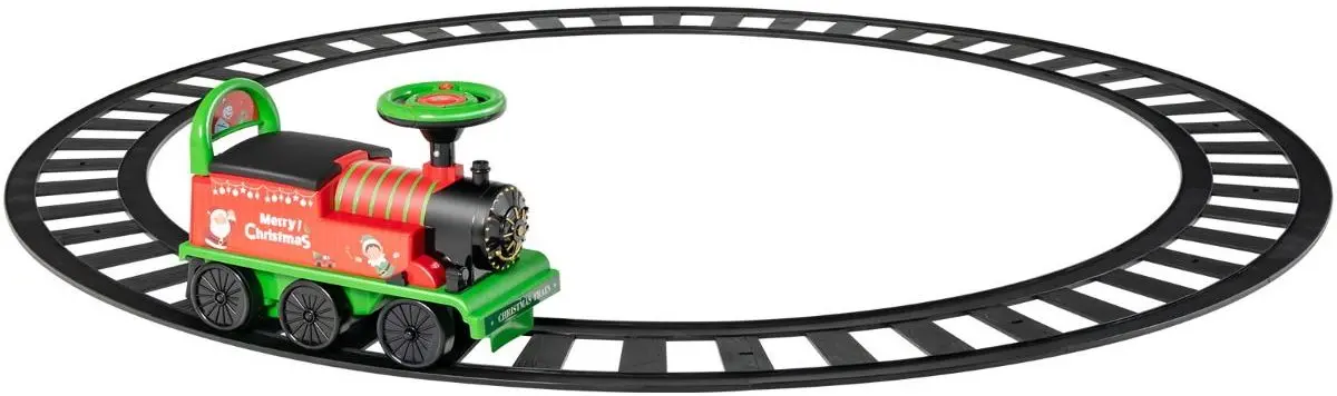 Электропоезд с рельсами Costway TQ10089DE-GN (Green/Red)