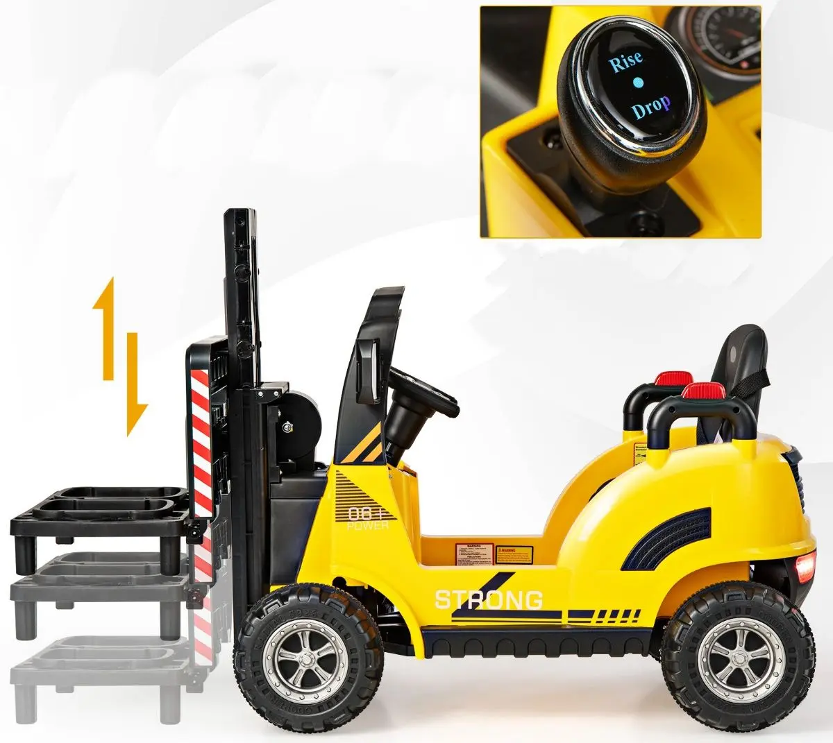 Stivuitor electric Costway TQ10135DE-YW (Yellow) - 3