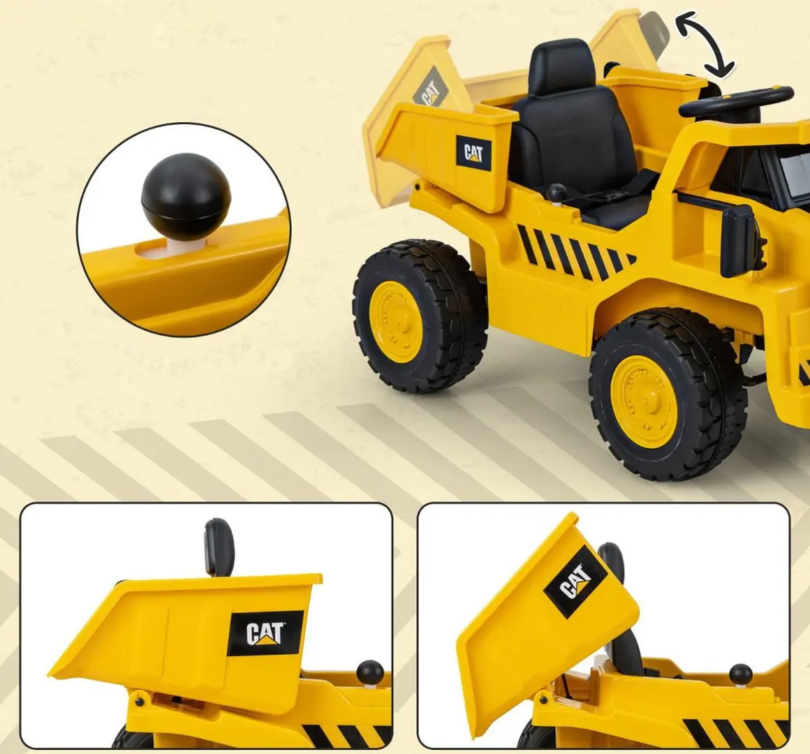 Basculanta electrica Costway TQ10209DE-YW (Yellow/Black)