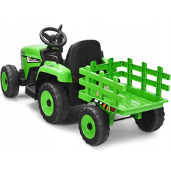 Tractor electric cu remorca Costway TQ10279DE-GN (Green/Black) Thumb