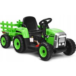 Tractor electric cu remorca Costway TQ10279DE-GN (Green/Black) Thumb