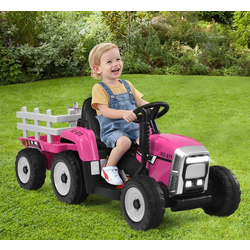Tractor electric cu remorca Costway TQ10279DE-PI (Pink/Black) Thumb
