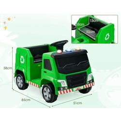 Мусоровоз электрический Costway TQ10129DE-GN (Green) Thumb