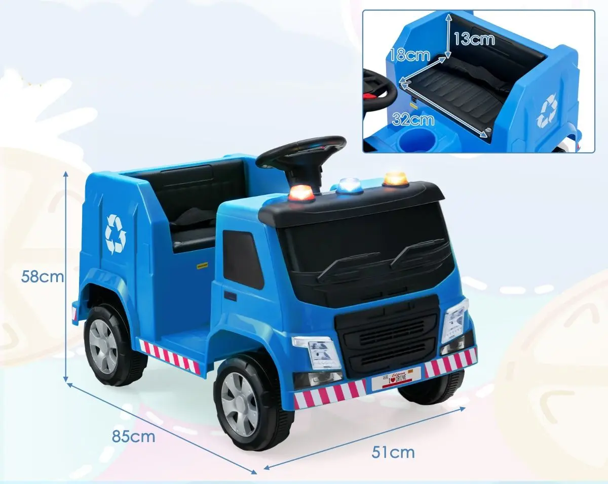 Camion de gunoi electric Costway TQ10129DE-NY (Blue) - 3