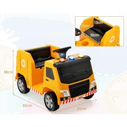 Camion de gunoi electric Costway TQ10129DE-YW (Yellow) Thumb