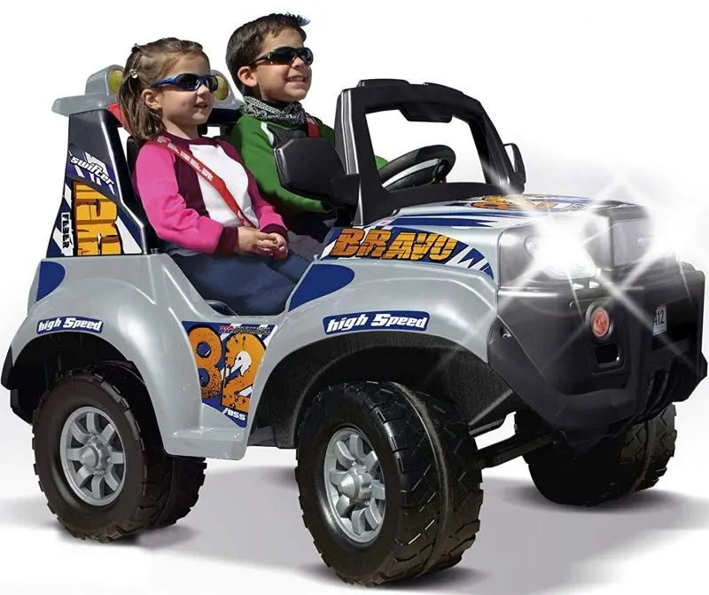 Masinuta electrica Feber Big Jeep 06466 (Grey/Blue) - 3