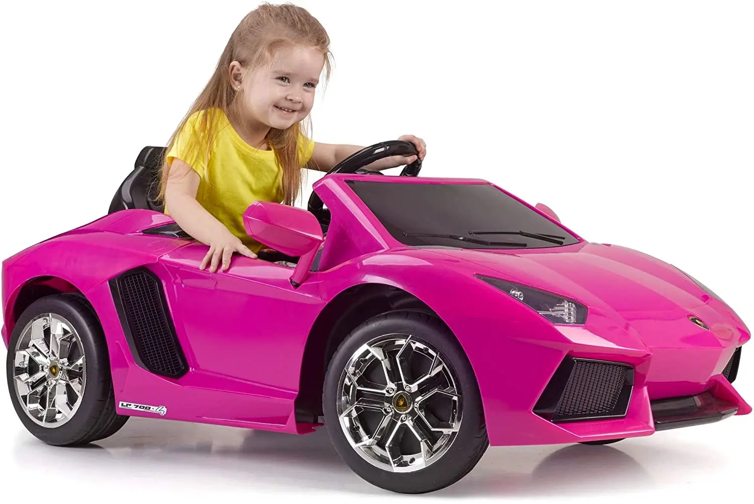 Masinuta electrica Feber Lamborghini Aventador 12394 (Pink) - 4
