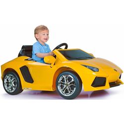 Masinuta electrica Feber Lamborghini Aventador 6V (Yellow) Thumb