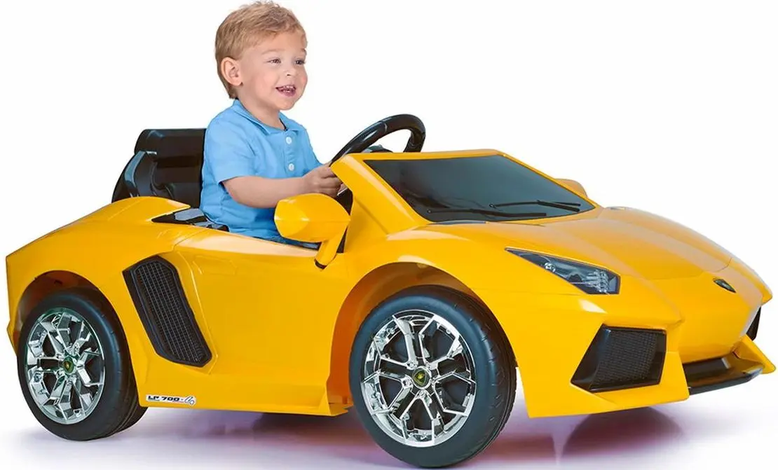 Masinuta electrica Feber Lamborghini Aventador 6V (Yellow) - 3