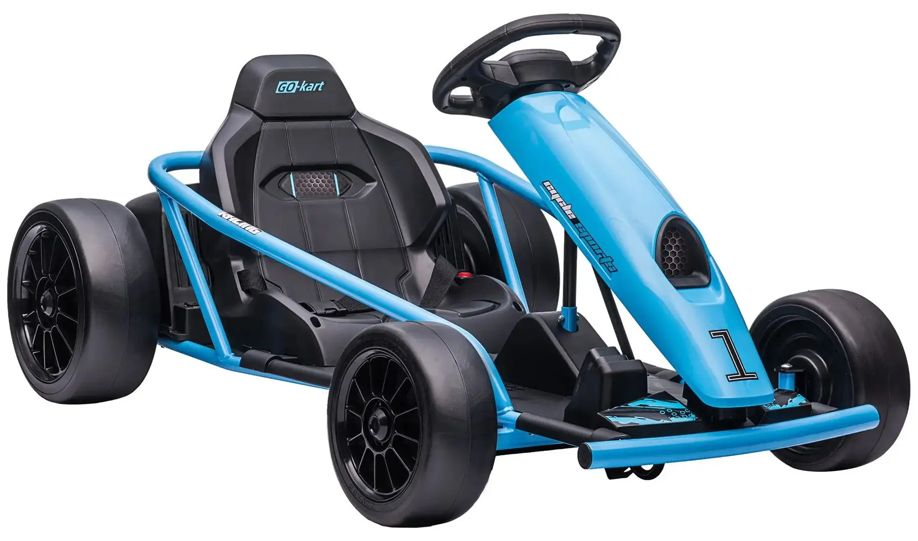 Kart electric Homcom 370-303V90BU (Blue) - 2