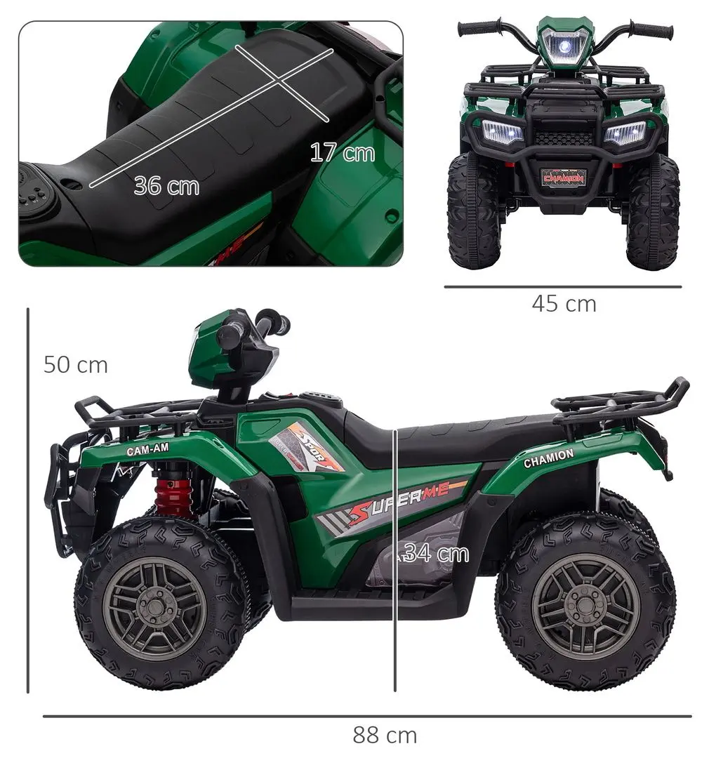 ATV electric Homcom 370-260V90GN (Green) - 2