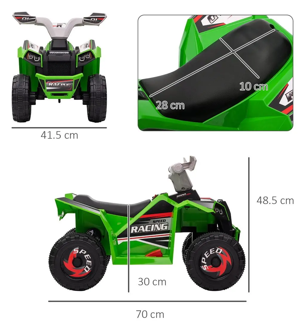 ATV electric Homcom 370-278V90GN (Green)