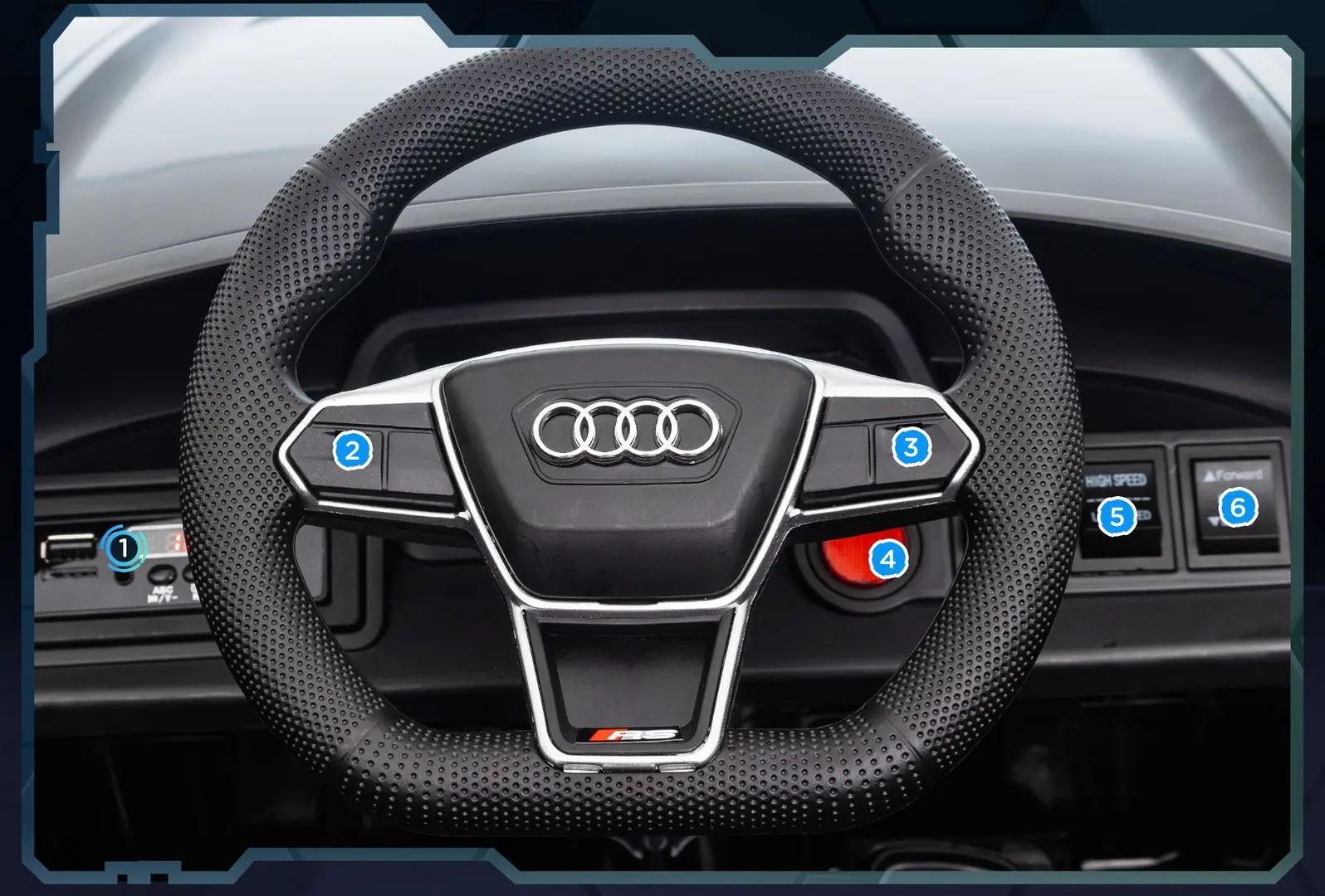 Masinuta electrica Homcom 370-220V90BK (Black)