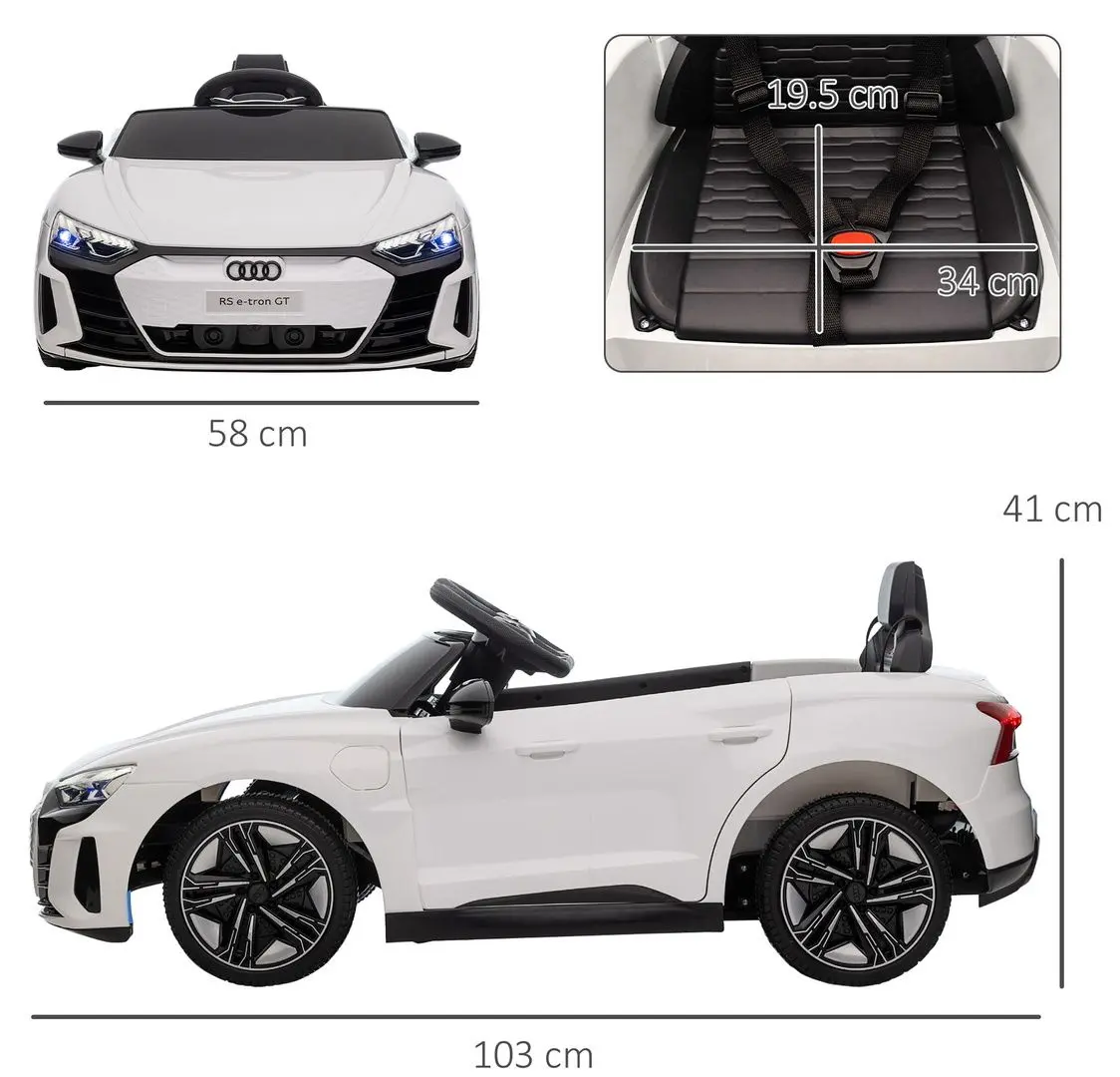 Masinuta electrica Homcom 370-220V90WT (White)