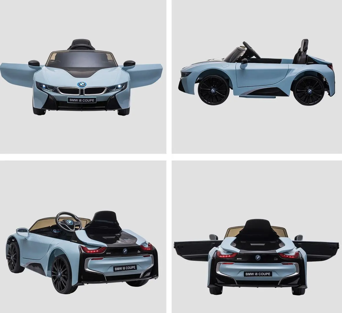 Электромобиль Homcom BMW I8 Coupe 370-118V90 (Blue) - 4