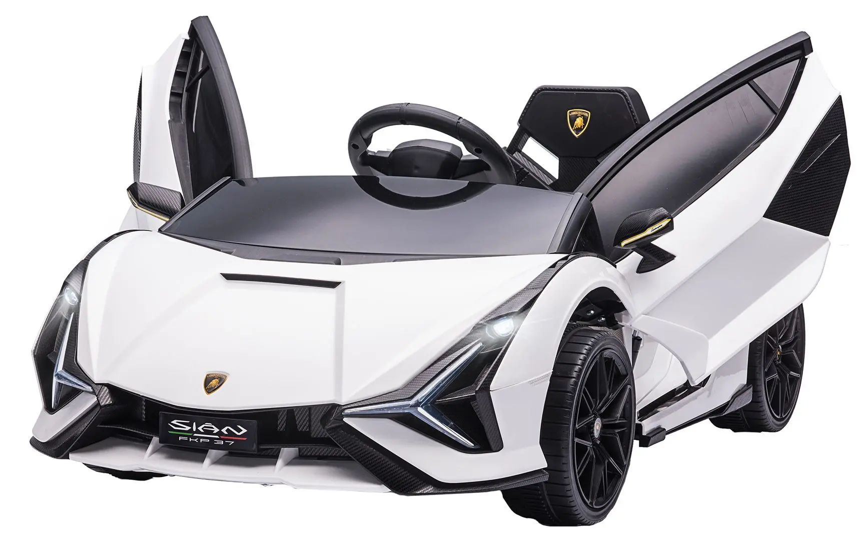 Masinuta electrica Homcom Lamborghini 370-171V90WT (White)