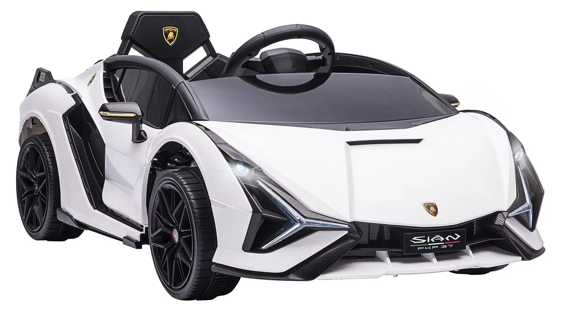 Masinuta electrica Homcom Lamborghini 370-171V90WT (White)