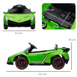 Masinuta electrica Homcom Lamborghini Veneno 370-279V90GN (Green) Thumb