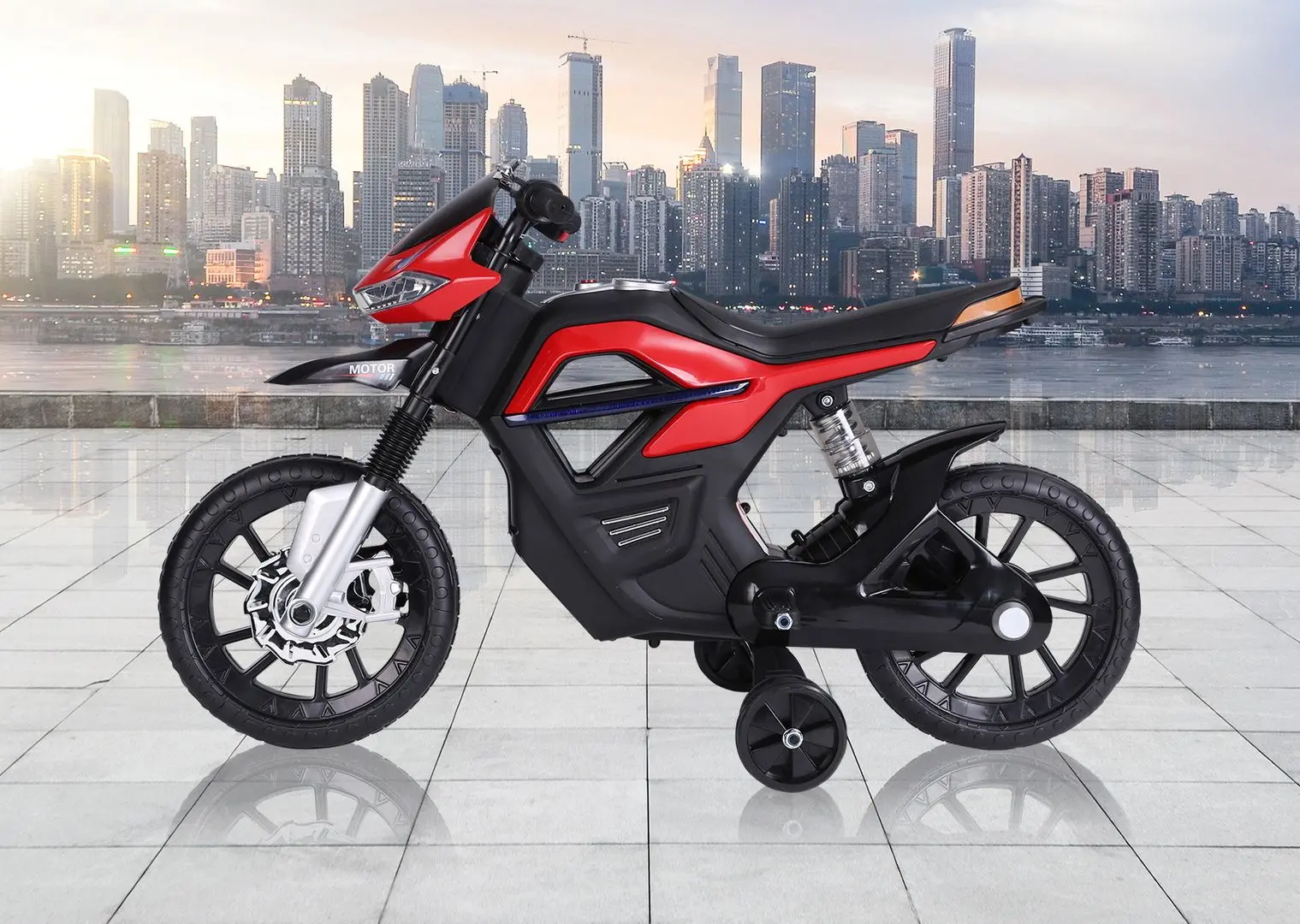 Электромотоцикл Homcom 370-068RD (Red) - 8