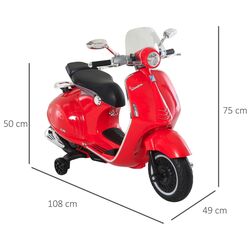 Motocicleta electrica Homcom 370-115RD (Red) Thumb