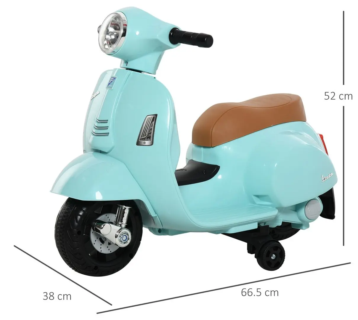 Motocicleta electrica Homcom 370-138GN (Light Green)