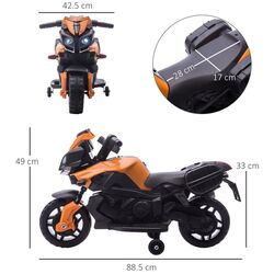 Motocicleta electrica Homcom 370-159V90OG (Orange/Black) Thumb