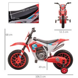 Motocicleta electrica Homcom 370-165V90RD (Red) Thumb