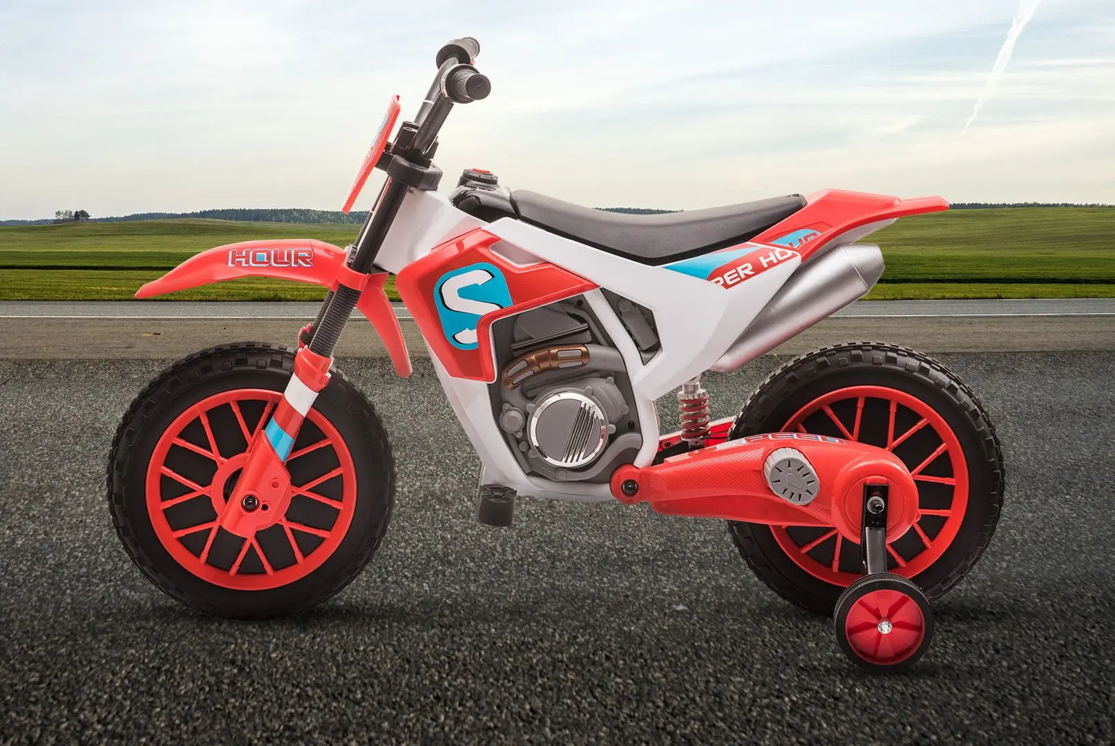 Motocicleta electrica Homcom 370-165V90RD (Red)