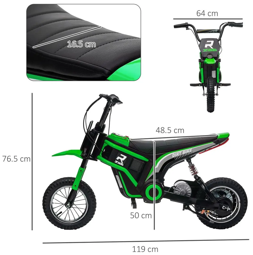 Motocicleta electrica Homcom 370-304V90GN (Green) - 3