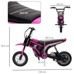 Motocicleta electrica Homcom 370-304V90PK (Pink/Black) Thumb