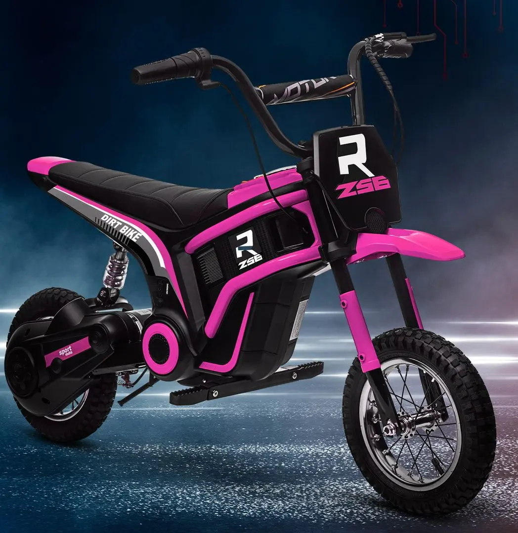 Motocicleta electrica Homcom 370-304V90PK (Pink/Black) - 4