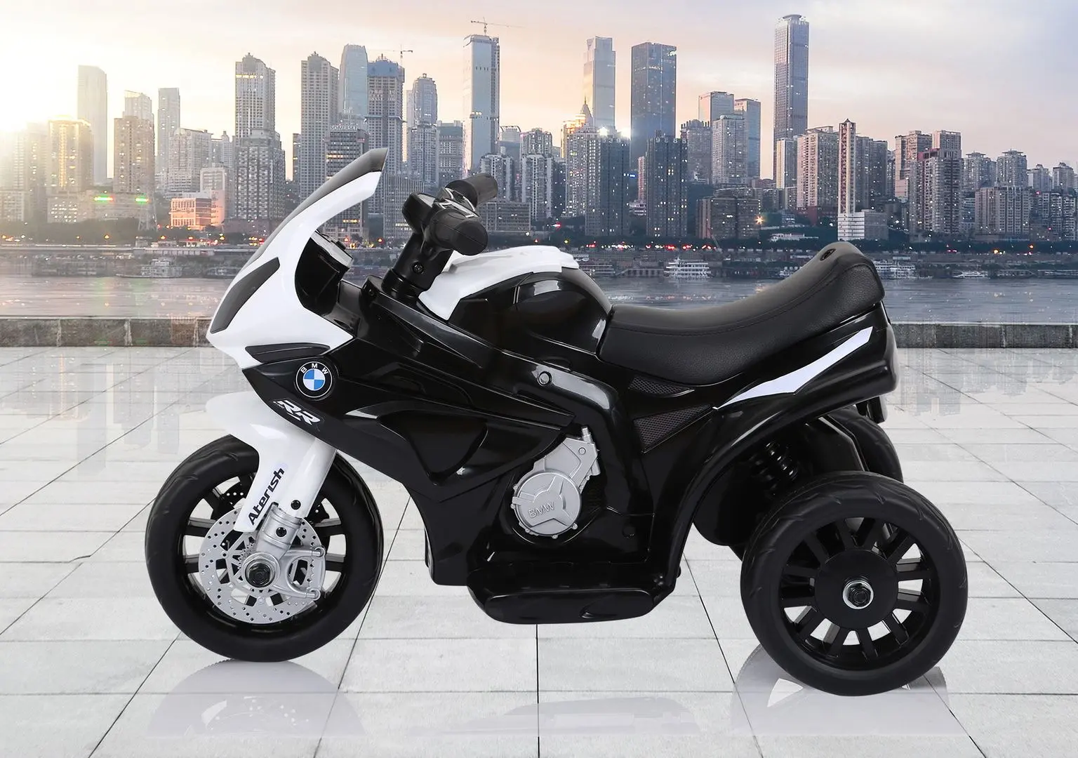 Motocicleta electrica Homcom BMW 370-064BK (White/Black)