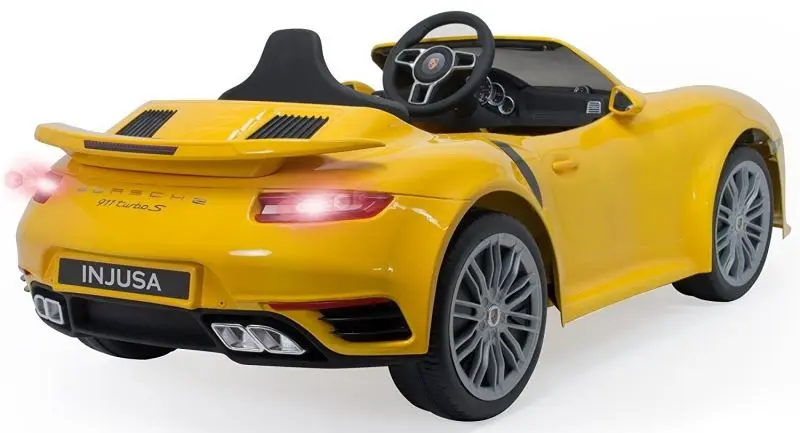 Masinuta electrica Injusa Porsche 911 Turbo S 6V  (Yellow)