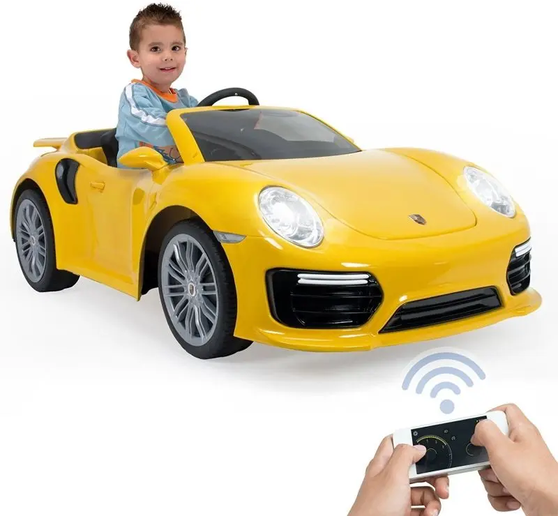 Masinuta electrica Injusa Porsche 911 Turbo S 6V  (Yellow)