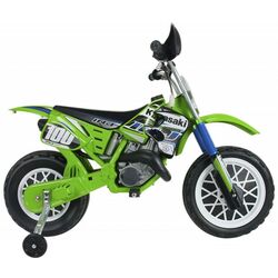 Электромотоцикл Injusa Kawasaki 6V (Green/Black) Thumb
