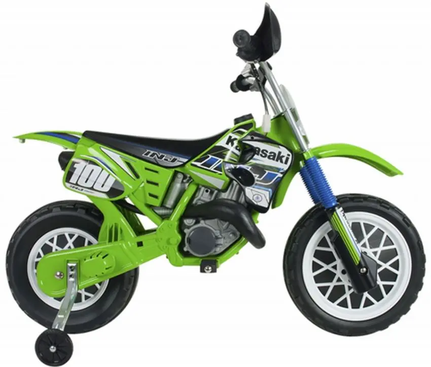 Электромотоцикл Injusa Kawasaki 6V (Green/Black) - 3