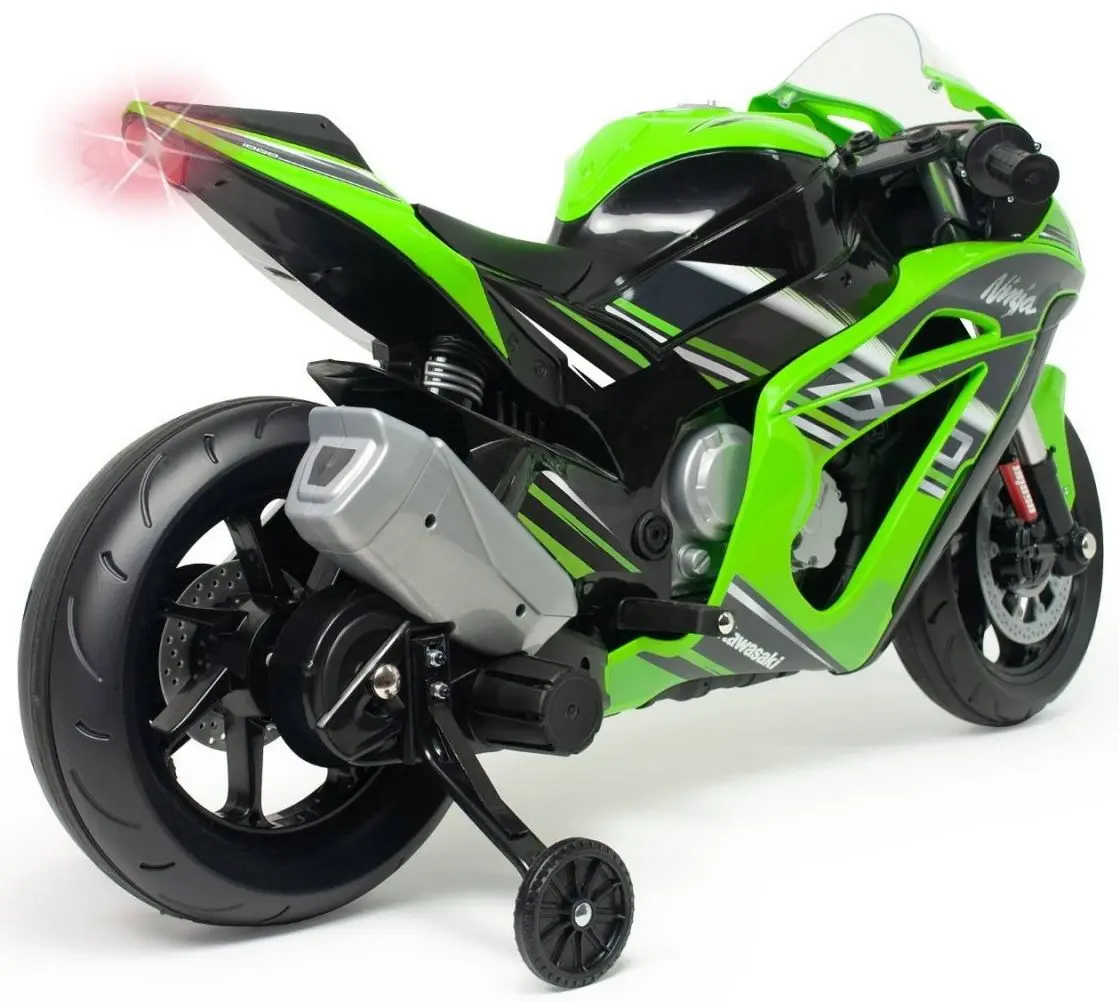 Motocicleta electrica Injusa Kawasaki ZX10 12V (Green/Black)