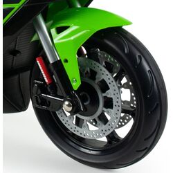 Motocicleta electrica Injusa Kawasaki ZX10 12V (Green/Black) Thumb