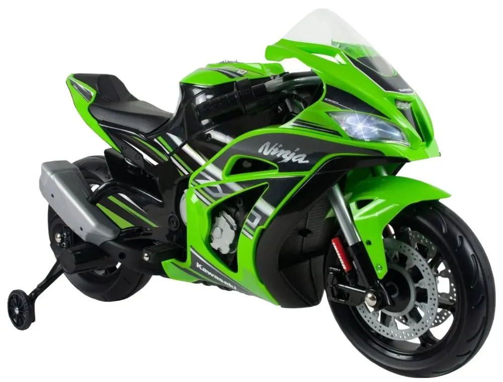 Motocicleta electrica Injusa Kawasaki ZX10 12V (Green/Black)