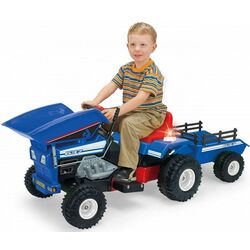 Tractor electric cu remorca Injusa 637 (Blue) Thumb