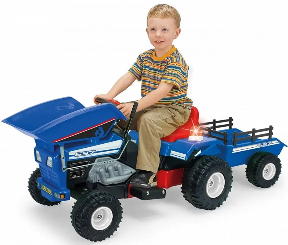 Tractor electric cu remorca Injusa 637 (Blue) - 3