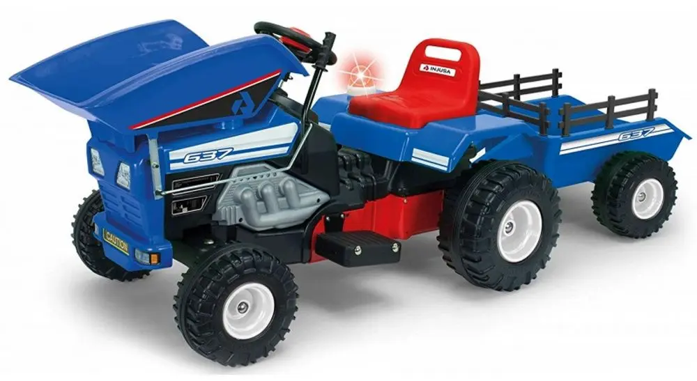 Tractor electric cu remorca Injusa 637 (Blue)