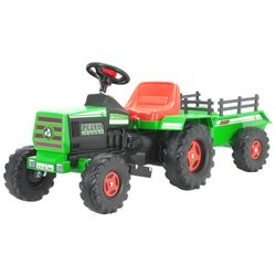Tractor electric cu remorca Injusa Basic Tractor 6V (Green/Red) Thumb
